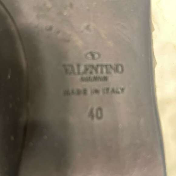VALENTINO Rockstud Accents Leather Ballet Flats - Picture 4 of 4